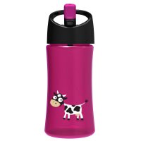 Детская фиолетовая бутылка для воды 0.35л «Carl Oscar Cow»