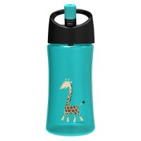 Детская бирюзовая бутылка для воды 0.35л «Carl Oscar Giraffe»