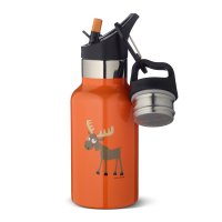 Детская оранжевая термос-фляга 0.35л «TEMPflask™ Moose»