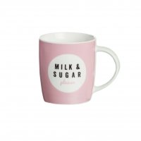 Розовая кружка 350мл «Milk & Sugar»