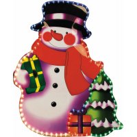Световая фигура снеговик с подарками «LT017»