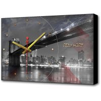 Часы-картина с Бруклинским мостом TL-C5026 TIMEBOX