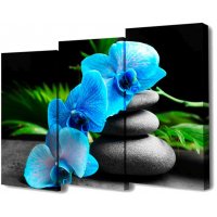 Триптих голубая орхидея
